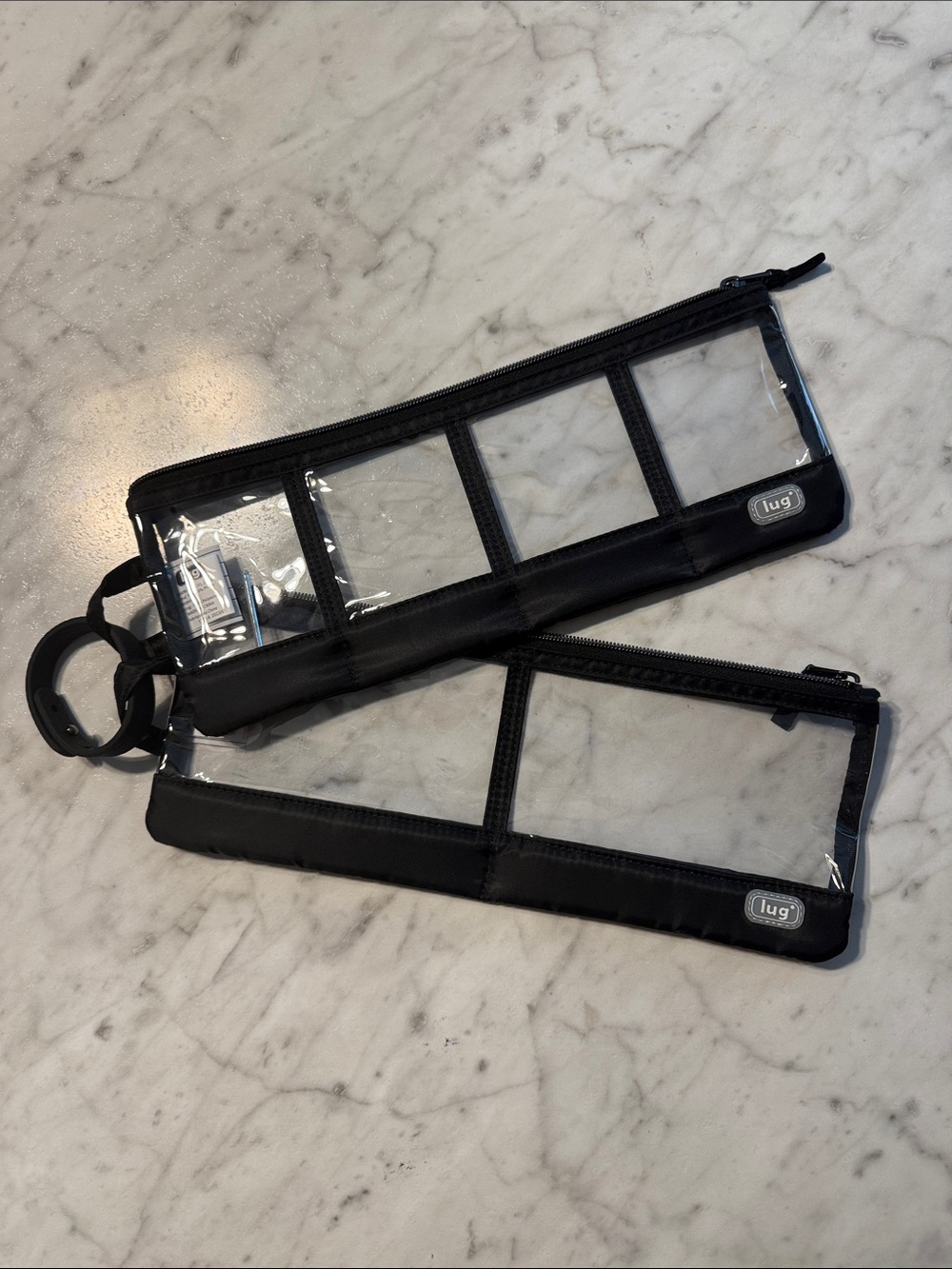 Lug Clearview Zip Pouch Pair with Band Black Like New